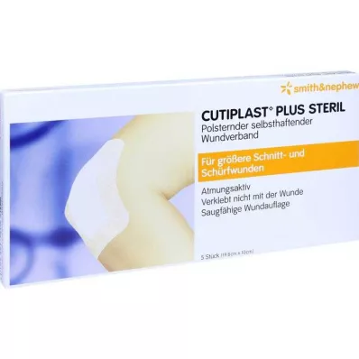 Atadura estéril Cutiplast Plus 10x19,8 cm, 5 unid Atadura estéril Cutiplast Plus 10x19,8 cm, 5 unid