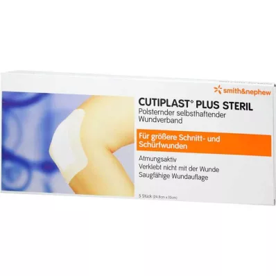 Atadura estéril Cutiplast Plus 10x24,8 cm, 5 unid