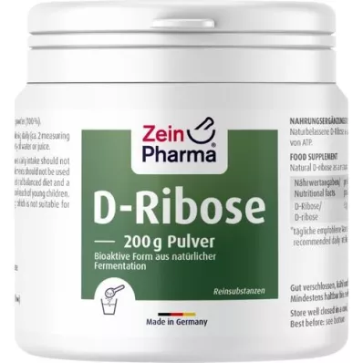 D-RIBOSE Pó de fermentação, 200 g