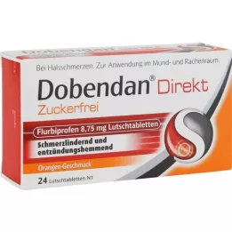 DOBENDAN Flurbiprofeno direto sem açúcar 8,75 mg Lut, 24 unid