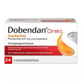 DOBENDAN Flurbiprofeno direto sem açúcar 8,75 mg Lut, 24 unid
