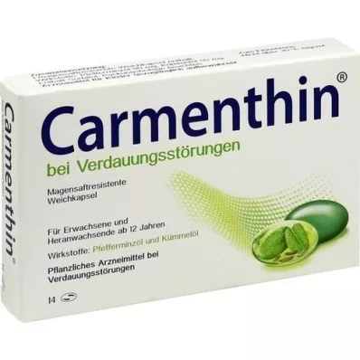 CARMENTHIN para indigestão msr.soft cápsulas, 14 unid