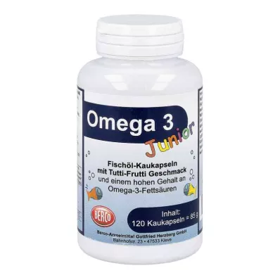 OMEGA-3 Junior Berco Chewable Capsules, 120 cápsulas OMEGA-3 Junior Berco Chewable Capsules, 120 cápsulas
