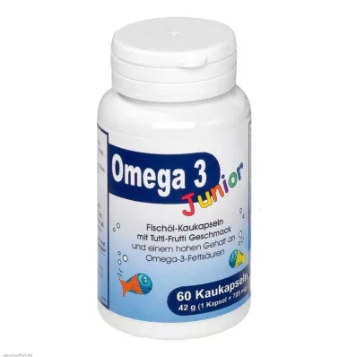Cápsulas mastigáveis Omega 3 Junior Berco, 60 unid