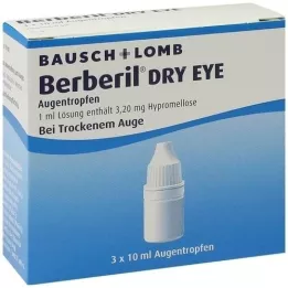 BERBERIL Colírio para olhos secos, 3X10 ml