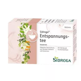 SIDROGA Bolsa de filtro para chá de relaxamento Wellness, 20X1,75 g