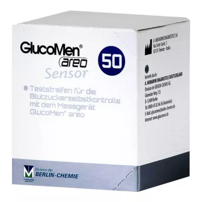 Tiras de teste do sensor GlucoMen areo, 50 unidades Tiras de teste do sensor GlucoMen areo, 50 unidades