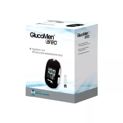 Conjunto de medidor de glicose no sangue Glucomen areo mg/dl, 1 un