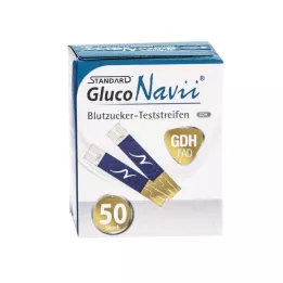 SD GlucoNavii GDH Tiras de teste de glucose no sangue, 1X50 pcs