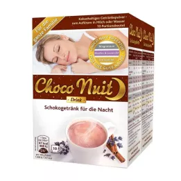 CHOCO NUIT Bebida de chocolate em pó para boa noite, 20 unidades