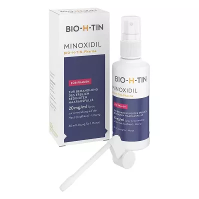 Minoxidil BIO-H-TIN-Pharma 20 mg/ml spray para mulheres, 60 ml