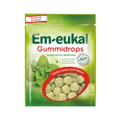 EM-EUKAL Gotas de goma de eucalipto-mentol com açúcar, 90 g EM-EUKAL Gotas de goma de eucalipto-mentol com açúcar, 90 g