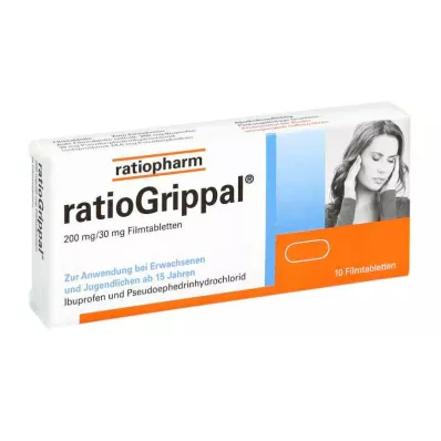 Ratiogrippal 200 mg/30 mg comprimidos revestidos por película (10 unidades) Ratiogrippal 200 mg/30 mg comprimidos revestidos por película (10 unidades)