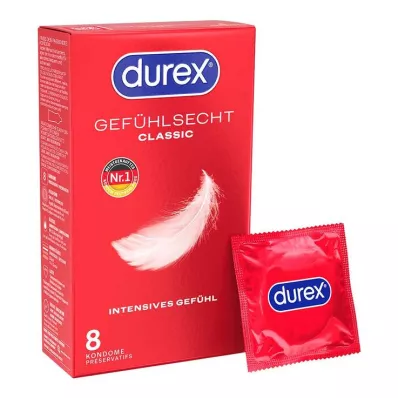 DUREX Preservativos sensíveis, 8 unid DUREX Preservativos sensíveis, 8 unid