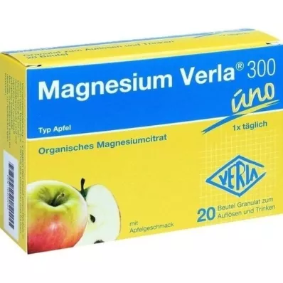 MAGNESIUM VERLA 300 grânulos de maçã, 20 unidades