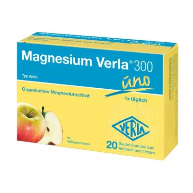 Magnésio Verla 300 Grânulos de Maçã, 20 unidades Magnésio Verla 300 Grânulos de Maçã, 20 unidades