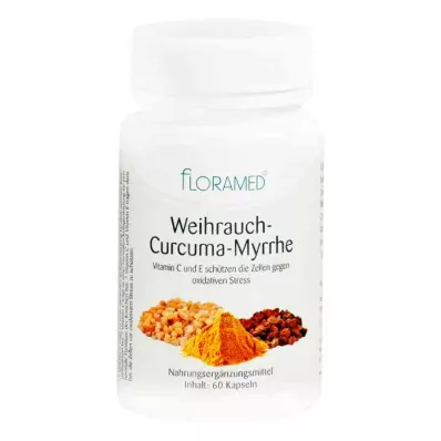 Cápsulas de Olíbano Curcuma Mirra (60 peças) Cápsulas de Olíbano Curcuma Mirra (60 peças)