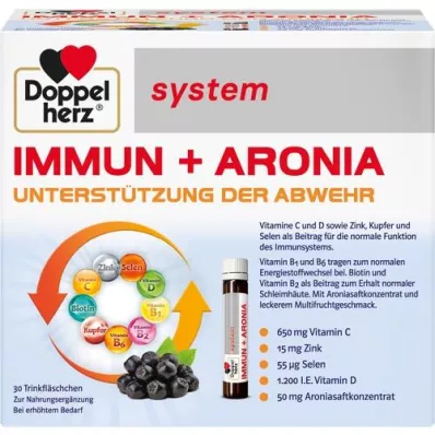 DOPPELHERZ Ampolas do sistema Immun+Aronia, 30 unid