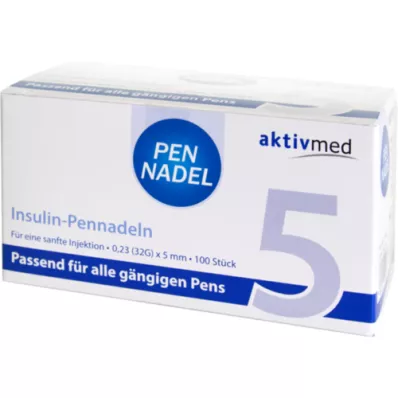 PEN-NADELN Universal 5 agulhas 0,23x5 mm 32 G, 100 unid