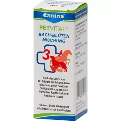 PETVITAL Bach Flowers No. 3 Globules vet., 10 g