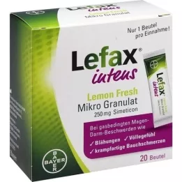 LEFAX intens Lemon Fresh Micro Granules 250 mg Sim, 20 unid
