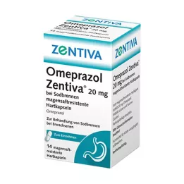 OMEPRAZOL Zentiva 20 mg para a azia, 14 unidades