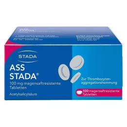 ASS STADA Comprimidos com revestimento entérico de 100 mg, 100 unidades