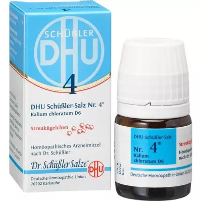 BIOCHEMIE DHU 4 Clorato de potássio D 6 glóbulos, 10 g