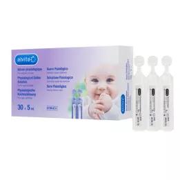 ALVITA Ampolas de soro fisiológico, 30X5 ml
