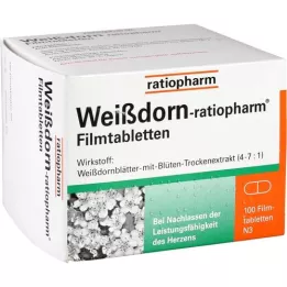 WEISSDORN-RATIOPHARM Comprimidos revestidos por película, 100 unidades