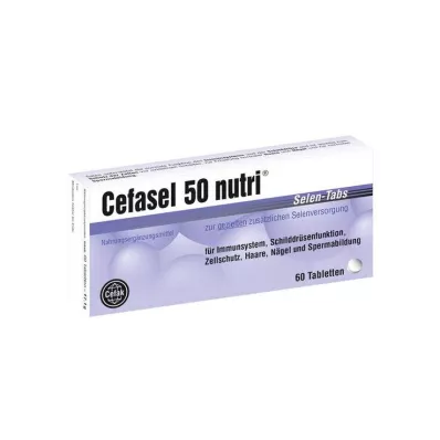 Cefasel 50 pastilhas nutri selênio, 60 unid