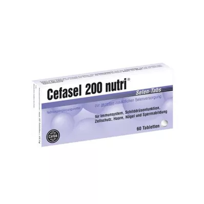 Cefasel 200 nutri selênio abas, 60 unidades Cefasel 200 nutri selênio abas, 60 unidades