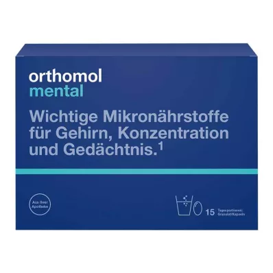 ORTHOMOL grânulos/cápsulas mentais 15 dias combinados, 1 P ORTHOMOL grânulos/cápsulas mentais 15 dias combinados, 1 P