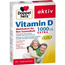 DOPPELHERZ Vitamina D3 1000 U.I. EXTRA Comprimidos, 45 unid