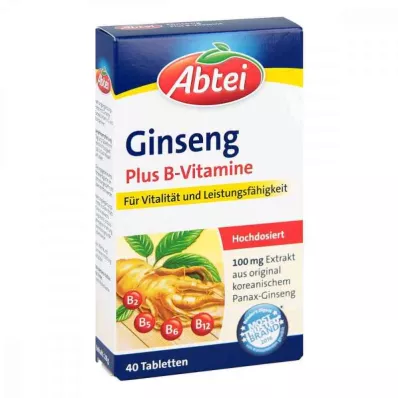 ABTEI Ginseng Plus B-Vitaminas Comprimidos, 40 Cápsulas ABTEI Ginseng Plus B-Vitaminas Comprimidos, 40 Cápsulas