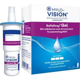 HYLO-VISION Colírio SafeDrop Gel, 2X10 ml