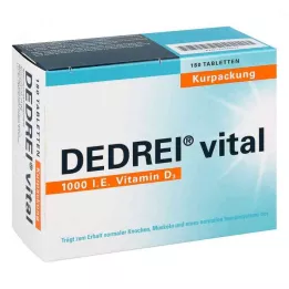 DEDREI Embalagem para cura de comprimidos vitais, 180 unidades