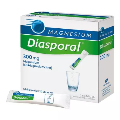 MAGNESIUM DIASPORAL 300 mg grânulos, 20 unid