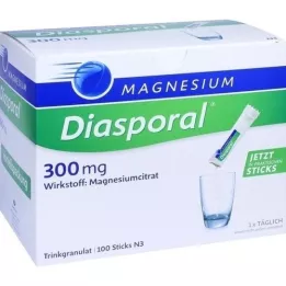 MAGNESIUM DIASPORAL 300 mg grânulos, 100 unid