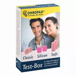 OHROPAX Caixa de teste 3 tipos de tampões para os ouvidos, 3X2 pcs