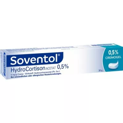 SOVENTOL Acetato de hidrocortisona 0,5% creme, 30 g