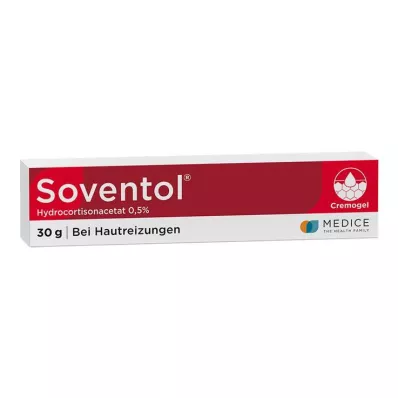 SOVENTOL Acetato de hidrocortisona 0,5% creme, 30 g SOVENTOL Acetato de hidrocortisona 0,5% creme, 30 g