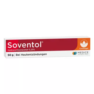 SOVENTOL Acetato de hidrocortisona 0,25% creme, 50 g SOVENTOL Acetato de hidrocortisona 0,25% creme, 50 g