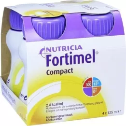 FORTIMEL Compacto 2.4 aroma de alperce, 4X125 ml