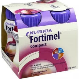 FORTIMEL Compacto 2.4 sabor a frutos silvestres, 4X125 ml