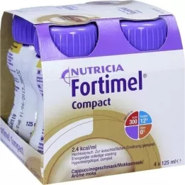 FORTIMEL Compacto 2.4 Sabor Cappuccino, 4X125 ml