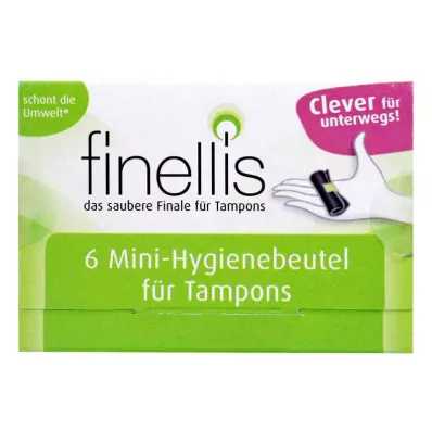 Mini sacos de higiene Finellis para tampões em viagem (6 peças) Mini sacos de higiene Finellis para tampões em viagem (6 peças)
