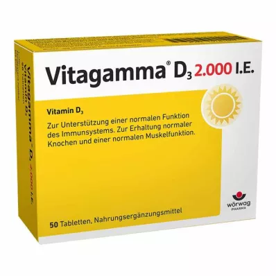Vitagamma D3 2.000 UI comprimidos de vitamina D3 NEM , 50 unidades Vitagamma D3 2.000 UI comprimidos de vitamina D3 NEM , 50 unidades