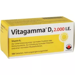 VITAGAMMA D3 2.000 U.I. Vitamina D3 NEM Comprimidos, 100 unid