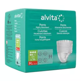 ALVITA Cuecas para incontinência super média, 14 unidades
